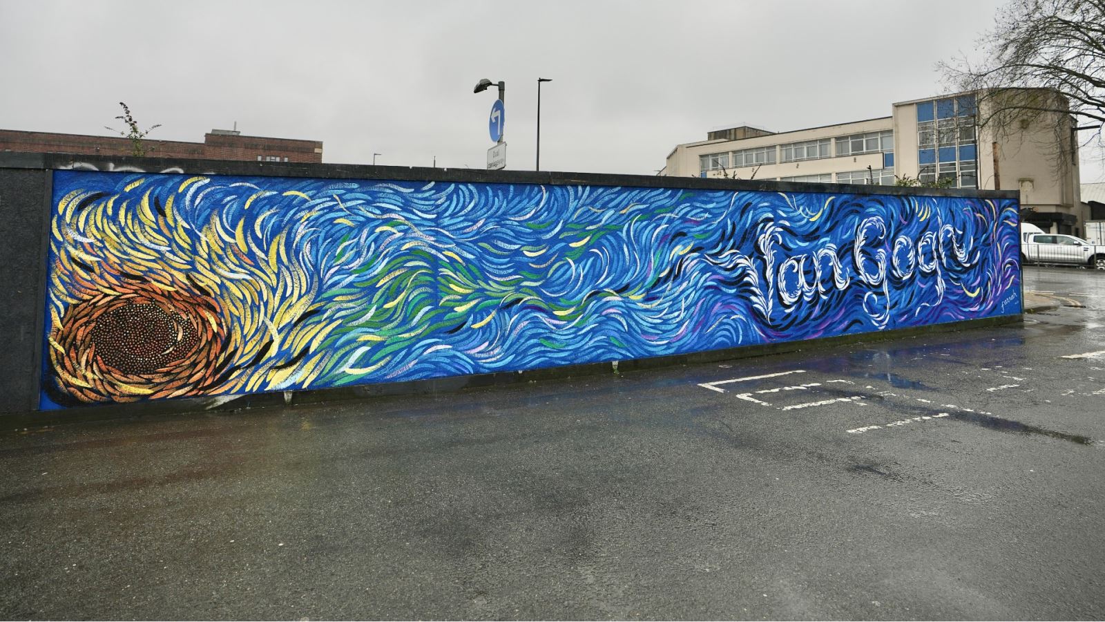 Van Gogh city art trail launches, starting with Sunflower-inspired mural at Temple Meads